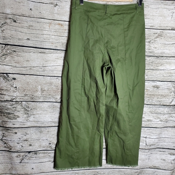 Anna Cai Olive Button Front Pants Size M.Waist approx: 14.5 inches Inseam app - Picture 4 of 9